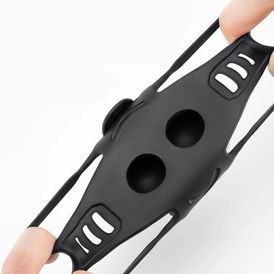 5. Rockbros LF24166 Silikon-Fahrradhandyhalterung 4-7 Zoll – Schwarz