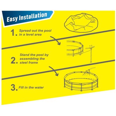 13. Ovaler Rahmenpool 366 x 76 cm, extrem robust, 12016V63