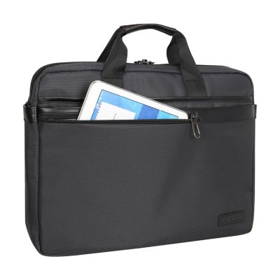 4. Wozinsky WET-15 15,6"-Laptoptasche mit Tragegriff und verstellbarem Schultergurt – Schwarz
