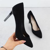 Schwarze Wildleder-Stiletto-Pumps von Sergio Leone 1339