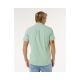 3. Herren RIP CURL Vaporcool Aerotech Kurzarmhemd Grün