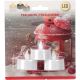 28. 3er-Set LED-Teelichter mit Glitzer