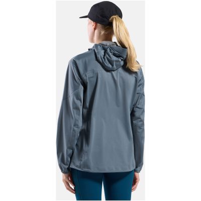 6. Wasserdichte Damenjacke Odlo X-ALP WATERPROOF Jacket, grau