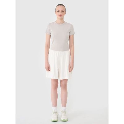 4. Schmales geripptes Damen-T-Shirt 4F 4FRSS25TTSHF2696-83S