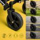 6. Wozinsky WZP-80 Strand-, Touristen- und Gartenwagen, robust, breite Räder, bis 80 kg - schwarz