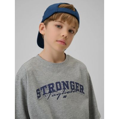 5. Lockeres Jungen-T-Shirt mit Aufdruck 4F 4FJRSS26TTSHM3465-27M