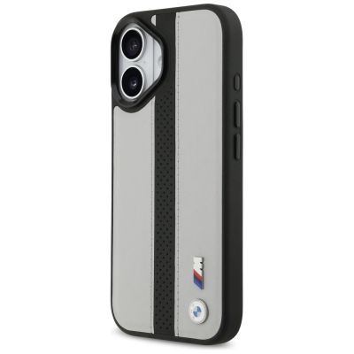 2. BMW M Perforated Stripe Logo MagSafe Case für iPhone 17 – Grau