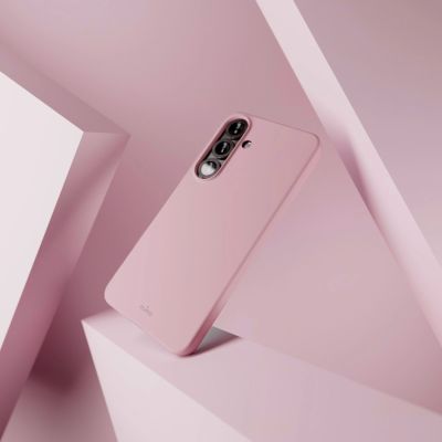 11. Puro Icon Silikonhülle für Samsung Galaxy S25 – Rosa