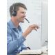 2. Koss CS200i Kabelgebundenes Headset mit Kopfbügel, Büro/Callcenter, Schwarz