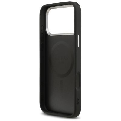 7. Guess Triangle Logo MagSafe Hülle für iPhone 17 Pro - Schwarz