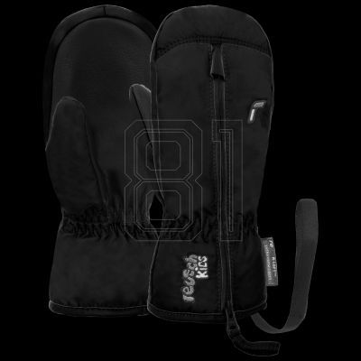 REUSCH Ben Mitten children's winter gloves breathable mittens insulated black (62/85/408/7700)
