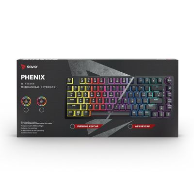 3. SAVIO MECHANISCHE TASTATUR PHENIX ROT