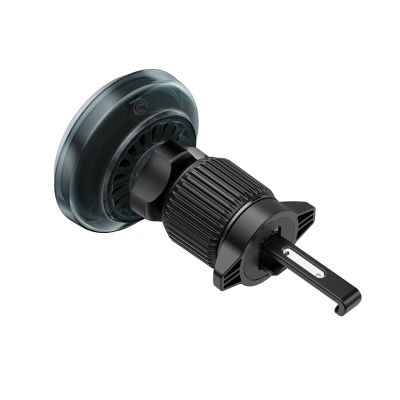 3. Acefast D61 Magnetischer Auto-Lüftungsschlitzhalter mit Qi2 25W kabelloser Ladefunktion – Grau
