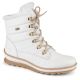 Remonte W RKR629 Wollgefütterte wasserdichte Lederstiefeletten, weiß