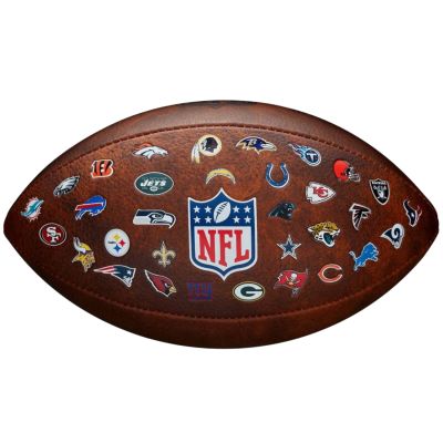 Wilson NFL JR Throwback FB 32 Team-Logo-Ball WTF1534XBNFL