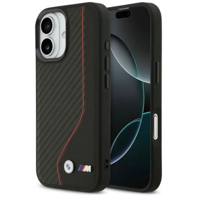 9. BMW M Carbon Line & Logo MagSafe Case für iPhone 17 – Rot