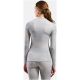 6. Damen-Thermounterhemd Odlo Active Warm X Pow BL Top Crew Neck L/S – Silver Grey, Größe: M
