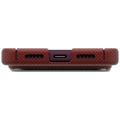 4. Uniq Keva EDGE Magclick Ladehülle für iPhone 18 Pro / 17 Pro – Rot