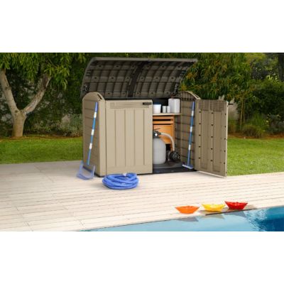 7. KETER Store-It-Out Ultra CRV230436 Braun/Beige Gartenaufbewahrung