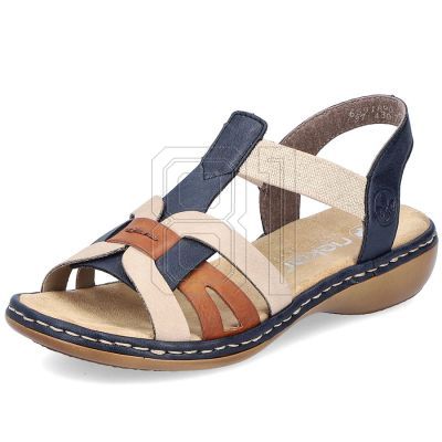 9. Bequeme Rieker W RKR662 mehrfarbige Sandalen