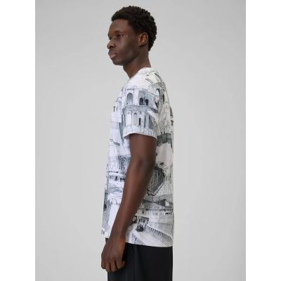 6. Herren-T-Shirt mit Aufdruck, regulär, Größe 4F 4FRSS26TTSHM3641-97A