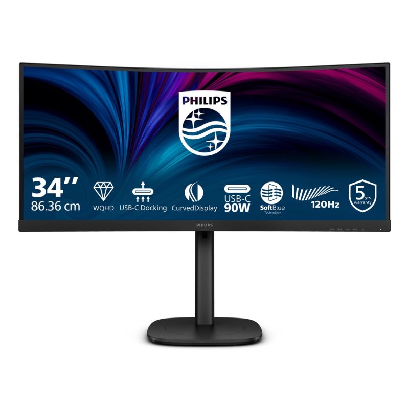 20. Philips Monitor 86,4 cm (34,0") 34B2U3600C 21:9 HDMI+DP+USB-C