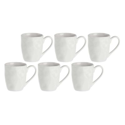 LA PORCELLANA BIANCA LUNIA Set mit 6 Tassen 110 ml