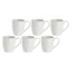 LA PORCELLANA BIANCA LUNIA Set mit 6 Tassen 110 ml