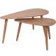 2. Set aus 2 Beistelltischen für das Wohnzimmer, MDF-Holz