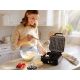 13. ELDOM WA900 WAFFELEISEN 1200-2000W, SANFTE TEMPERATURREGELUNG, DECKELVERRIEGELUNG, HEISSHALTENDER GRIFF