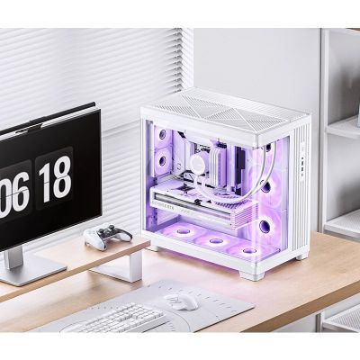 2. Jonsbo TK-4 Gehäuse, Midi-Tower, ATX, gehärtetes Glas – Weiß