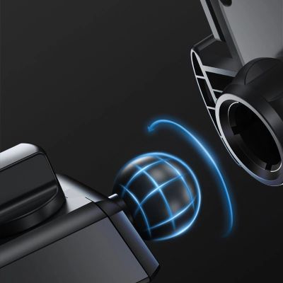 4. Joyroom Autotelefonhalter mit ausziehbarem Teleskoparm für Armaturenbrett und Fenster, schwarz (JR-OK3)