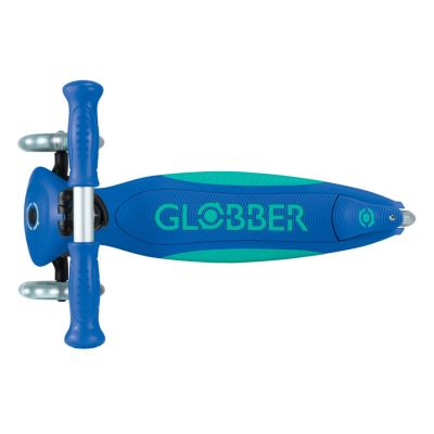 5. Globber Primo Faltbarer Kinderroller mit Lichtern, klassisch, Blau, Marineblau (Marineblau)