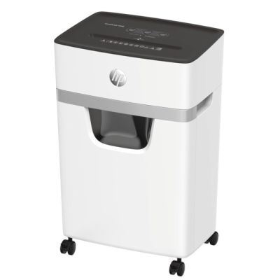 7. HP ONESHRED 10MC Aktenvernichter, Mikro-Schredder, P-5, 10 Blatt, 20 l, Hellgrau