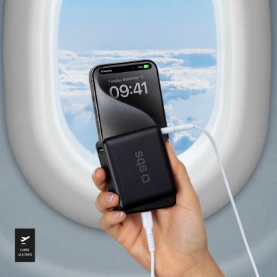 3. Powerbank SBS TEBB10000HDPD20K 10000 mAh mit Power Delivery - schwarz