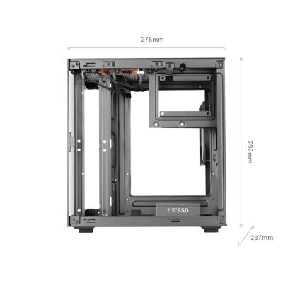 7. TACENS MARS MC-CUBE 1xARGB USB-C mATX- Gehäuse