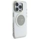 4. Guess IML Metal Colored Circle Classic Logo MagSafe Hülle für iPhone 16 Pro - Grau