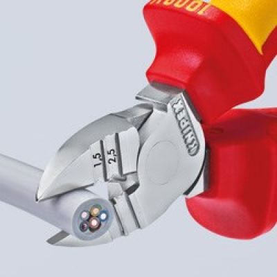 3. KNIPEX isolierter Seitenschneider 160 mm
