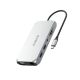 Orico XCR 12-in-1 USB-C Dockingstation mit 3x USB-A 3.1, 1x USB-A 2.0, 1x USB-C PD 100 W, 1x USB-C 3.1, 1x HDMI 1.4 4K 30 Hz, 1x VGA 1080p, 1x SD 3.0, 1x microSD 3.0, 1x RJ45 Gigabit Ethernet, 1x Audio, CTIA 3,5 mm – Silber