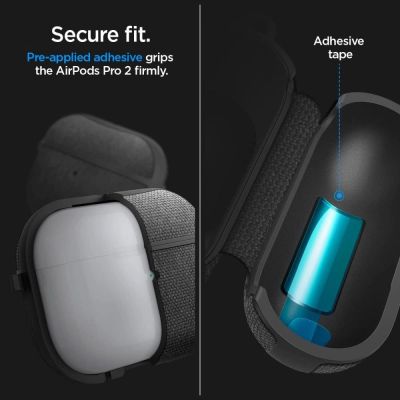 11. Spigen Urban Fit Hülle für Apple AirPods Pro 1/2 – Schwarz