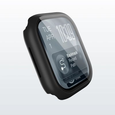 9. AmazingThing Radix Displayschutzfolie aus Glas mit Hülle für Apple Watch Series 11 42 mm – Schwarz