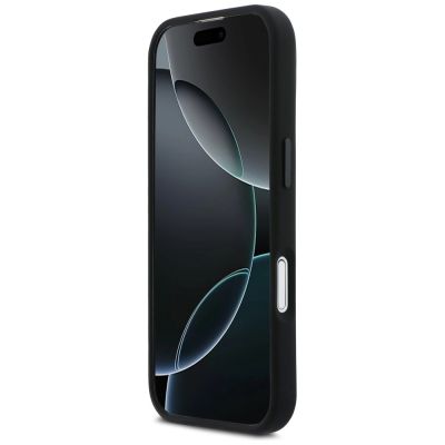 5. BMW M Silikonhülle mit horizontaler Linie und MagSafe-Funktion für iPhone 17 - Schwarz
