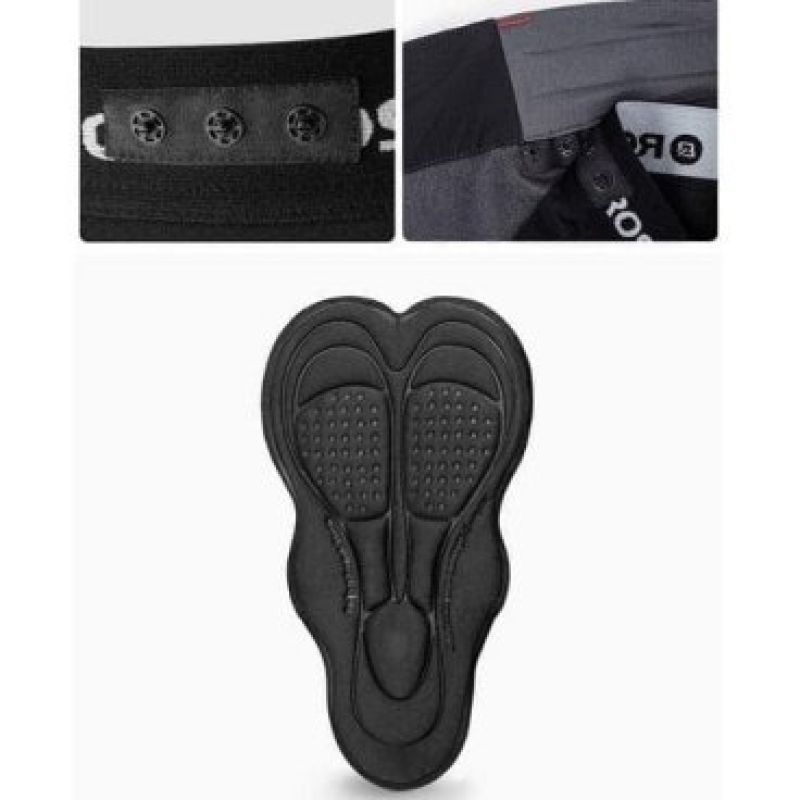 2. Rockbros Herren 2-in-1 Radhose, Grau, Größe 4XL