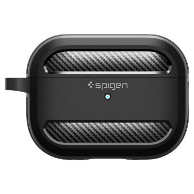 2. Spigen Rugged Armor Hülle für Apple AirPods Pro 1/2 – mattschwarz