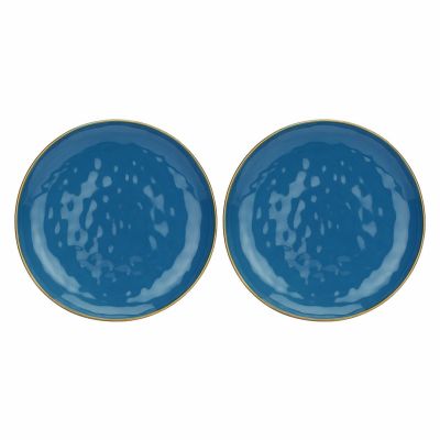 Set mit 2 runden Servierplatten Concerto Blu Avio – Marineblau, 32 cm