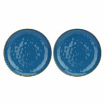 Set mit 2 runden Servierplatten Concerto Blu Avio – Marineblau, 32 cm
