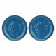 Set mit 2 runden Servierplatten Concerto Blu Avio – Marineblau, 32 cm