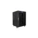 3. LANBERG Bodenschrank 19" 15U 600X600 Glastür LCD Schwarz FF01-6615-12BL (flach verpackt)