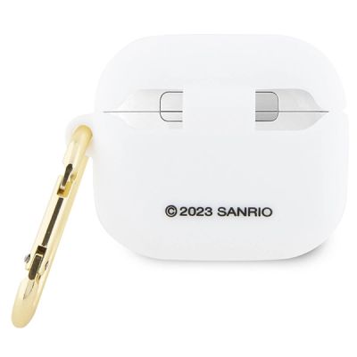 2. Hello Kitty Silikon 3D Kitty Head Hülle für AirPods 3 – weiß