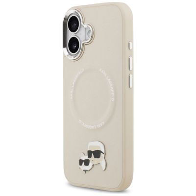 2. Karl Lagerfeld Karl & Choupette Pins MagSafe Case für iPhone 17 - Beige